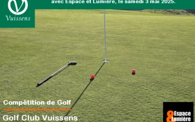Compétition de Golf à Vuissens le 3 mai et Partenariat