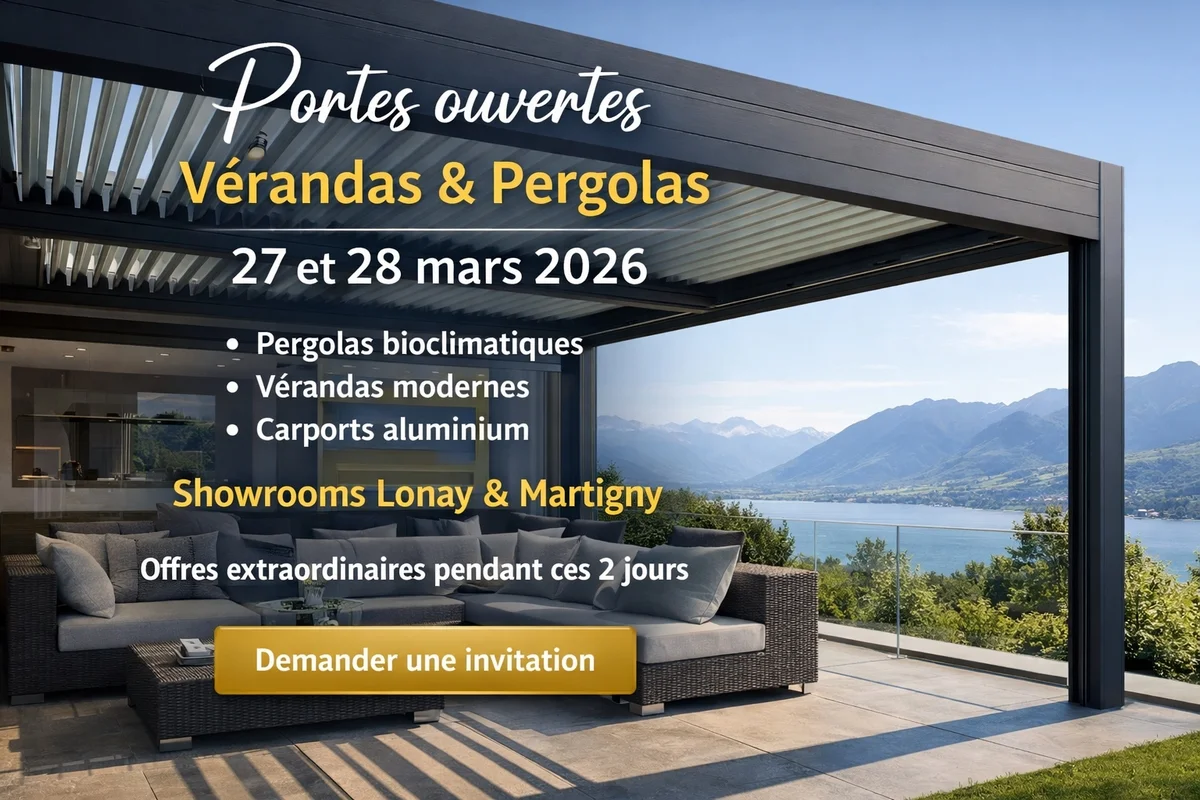 Portes ouvertes pergola et véranda les 27 et 28 mars